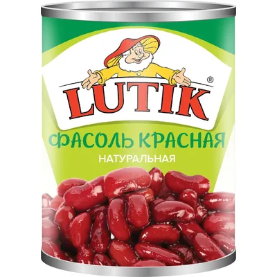 LUTIK Фасоль красная, 425мл, ж/б