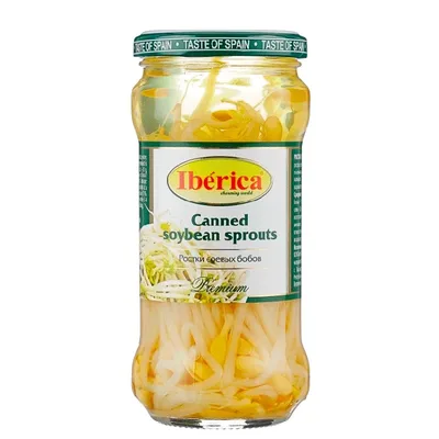 Iberica Ростки соевых бобов 370 гр, ст/б