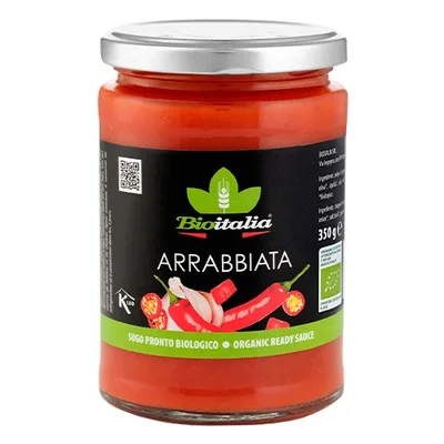 Bioitalia Соус томатный Аррабиата 350 гр, ст/б