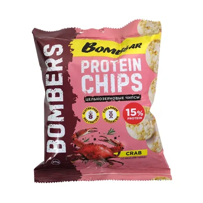 BOMBBAR Чипсы цельнозерновые "Краб"