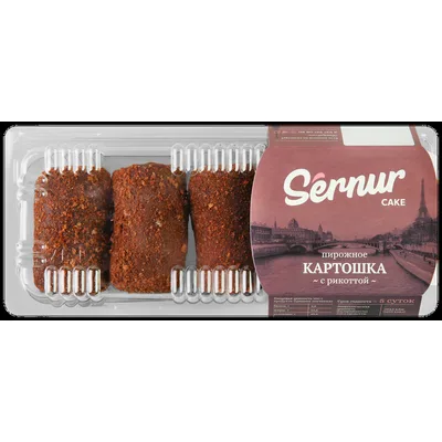 Изделие кондитерское мучное пирожное "Картошка" с рикоттой