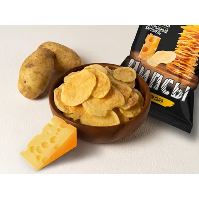 НЬЮТОН Чипсы картофельные со вкусом чеснока