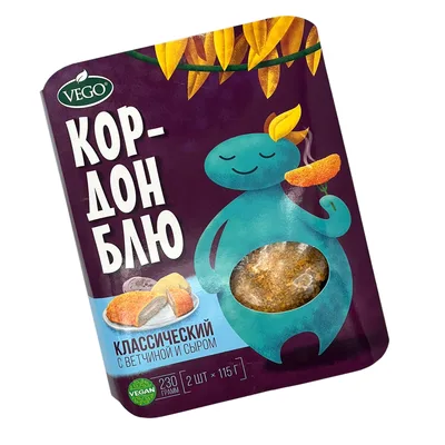 Кордон блю с ветчиной и сыром классический Vego