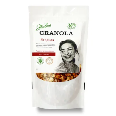 Vita Family Гранола мюсли запеченные хрустящие, ягодная