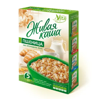 Vita Family ПШЕНИЦА Хлопья цельнозерновые с проростками