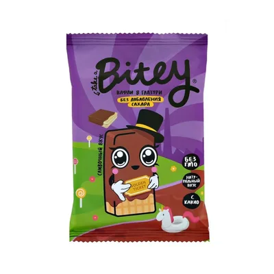 Bite Детские вафли глазированные"Сливки"
