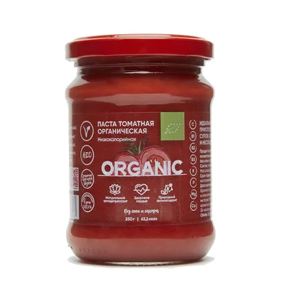 Томатная паста Органическая 250 г Organic Around