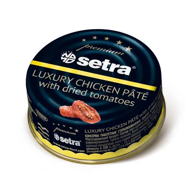 Паштет SETRA куриный с вялеными томатами Halal