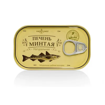 Печень минтая натуральная банка №311 120 гр, КТФ