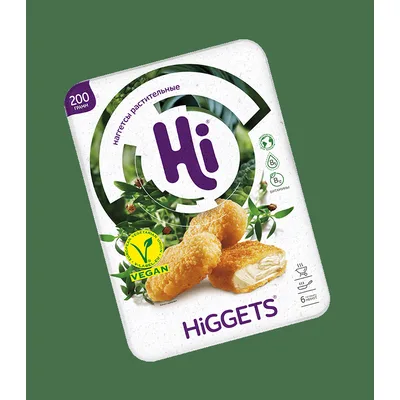 Наггетсы "Hi" п/ф, растительные,заморож.