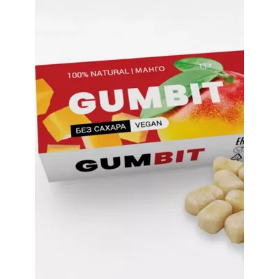 Натуральная жвачка «GUMBIT» со вкусом «Манго»