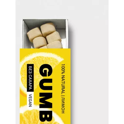 Натуральная жвачка «GUMBIT» со вкусом «Лимон»