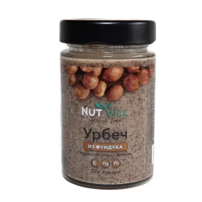 Фундук урбеч 180 гр NutVill