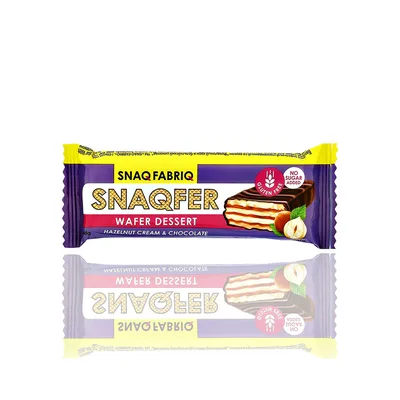 SNAQ FABRIQ батончик вафельный глаз. со вкусом "Фундучный крем и бельгийский шоколад"