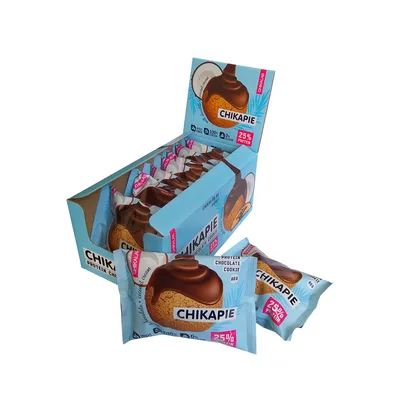 BOMBBAR CHIKALAB Печенье глазир. Кокосовое с начинкой