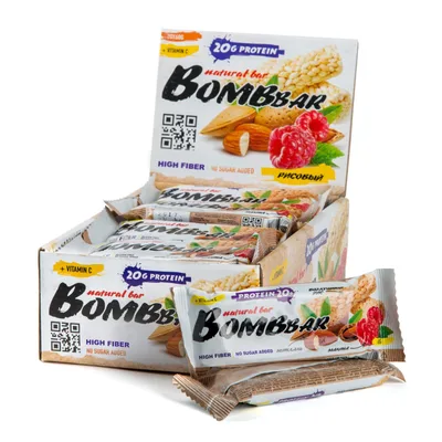 BOMBBAR Батончик неглазированный 60 г Рисовый