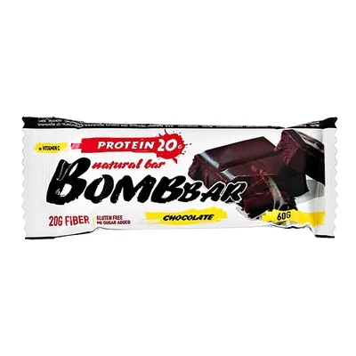 BOMBBAR Батончик неглазированный 60 г Двойной шоколад