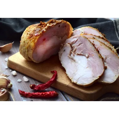 Полуфабрикаты Продукт из мяса кур Варено-копченая Буженина куриная