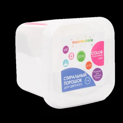 Порошок для стирки цветного белья 1 кг Freshbubble