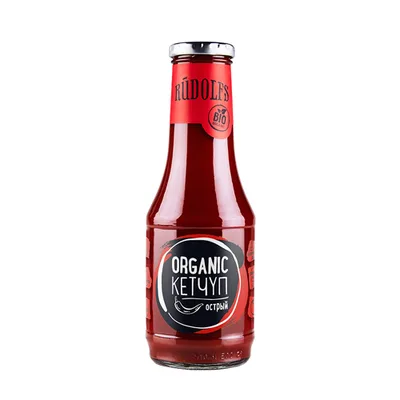 Кетчуп Organic томатный острый Rudolfs