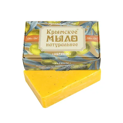 Мыло на оливковом масле "Абрикос"