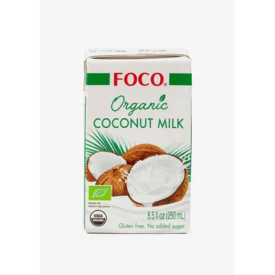 ЭП Кокосовое молоко FOCO ORGANIC 250 мл, Tetra Pak