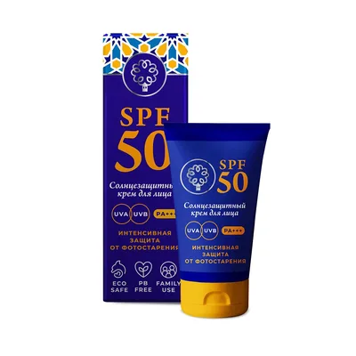 Крем для лица солнцезащитный SPF 50 Интенсивная защита 50 мл Мануфактура Дом Природы