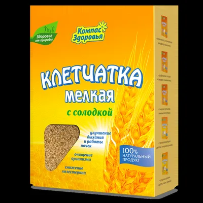 Компас здоровья Клетчатка пшеничная мелкая с солодкой