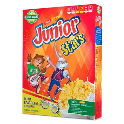 Завтрак JUNIOR STARS Звездочки медовые