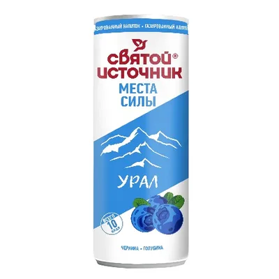 Напиток безалкогольный газ "Святой источник" Урал: голубика-ирга-черника