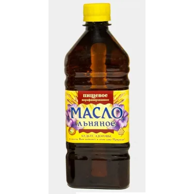 Масло льняное пищевое нерафинированное