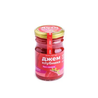 Джем Клубника 210 г без сахара Солнечная Сибирь