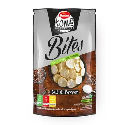 Рисовые крекеры Kome Bites SALT & PEPPER