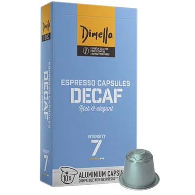 DIMELLO Кофе без кофеина в капсулах"Decaf"52г.