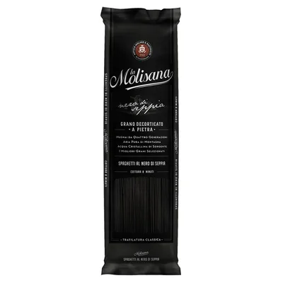 La Molisana Spaghetti al nero Макаронные изделия с чернилами каракатицы