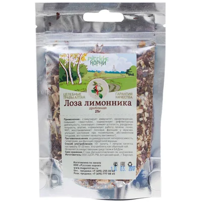 Русские корни Лоза лимонника дробленная