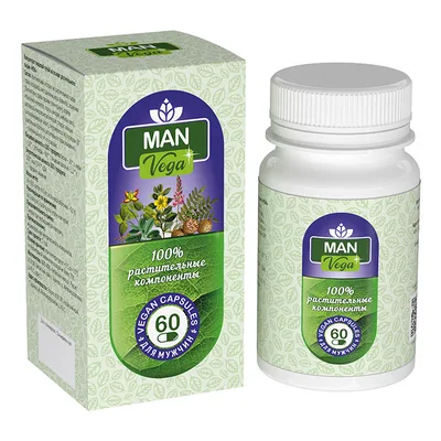 Вегетарианские капсулы "MAN" (для мужчин) 60таб.