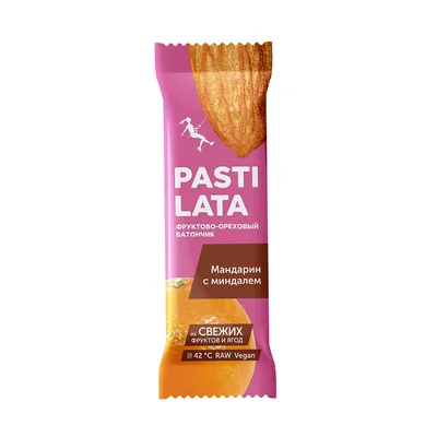 Фруктово-ореховый батончик "PASTILATA" Мандарин с миндалем