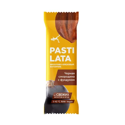 Фруктово-ореховый батончик "PASTILATA" Черная смородина с фундуком