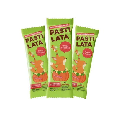 Фруктовый батончик "PASTILATA"Тыква и яблоко