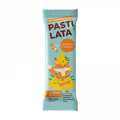Фруктово батончик "PASTILATA" Облепиха и яблоко