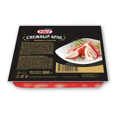 Крабовые палочки Снежный краб, 500 г,Россия