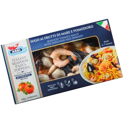 Морской коктейль с соусом и томатами ARBI, 450 г, Италия