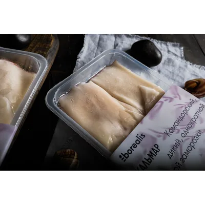 Кальмар фас. (командорский, филе , б/к "Borealls" 500 гр. Россия)