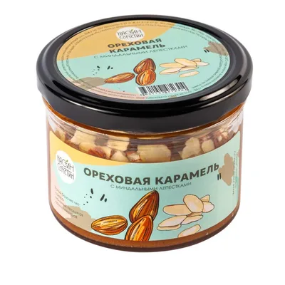 Карамель Ореховая с Миндальными лепестками 190г.НАСТИН СЛАСТИН