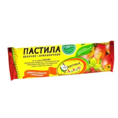Фруктовая плитка Яблочно-Земляничная