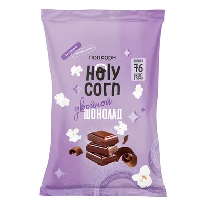 Holy Corn Кукуруза воздушная Попкорн "Двойной шоколад"