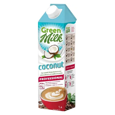 Green Milk Напиток на соевой основе кокос профес.