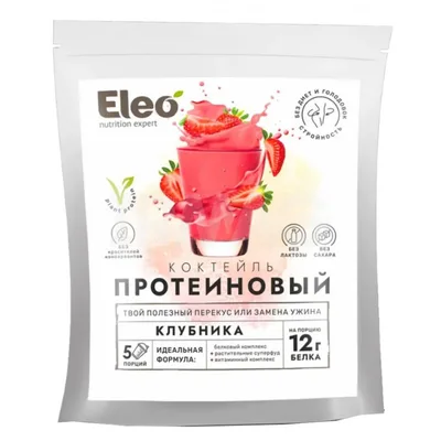 Протеиновый коктейль "Клубника", "Eleo"