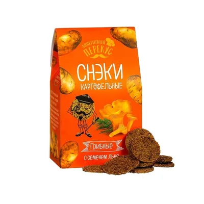 Снэки картофельные с семенем льна "Грибные" "Аппетитный перекус"